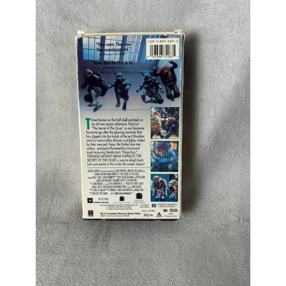 RCA Teenage Mutant Ninja Turtles II Secret of the Ooze Vintage VHS - Picture 2 of 3